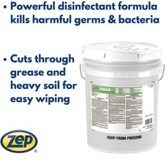 Zep Spirit II Germicidal Cleaner and Deodorant 5 Gallons (1 Bucket) 67939
