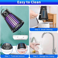 Bug Zapper Indoor Outdoor, 2000V Rechargeable Mosquito Fly Zapper Kilers
