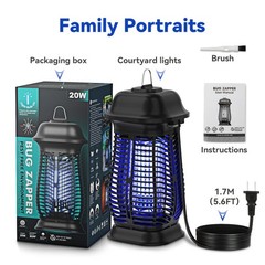 Xgayoo Bug Zapper Electric Mosquito Zapper Outdoor Fly Traps Indoor Outdoor