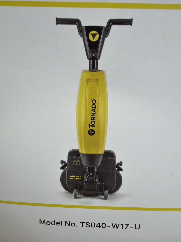 Tornado Microburst Compact Battery Scrubber with Charger; Battery Sold Separate