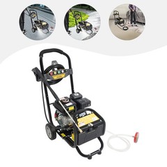 7HP Gasoline High Pressure Washer Gasoline Manual Washer w/ Hose 3400RPM 2200PSI