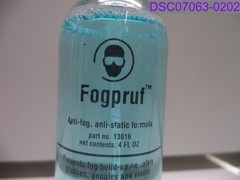 Qty = 16 oz (4 Bottles x 4 oz): Fogpruf Anti-fog Antistatic Formula P/N 13016