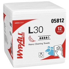 WIPES 1/4 FOLD L30 12/CAWHITE 12″X14 WYPALL KIM-05812