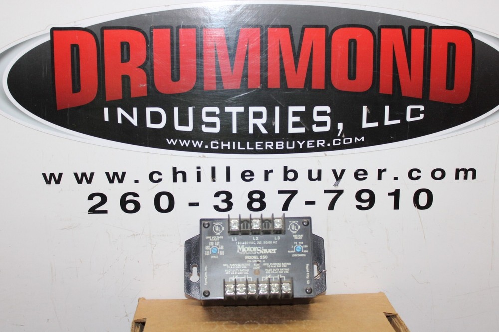 SYMCOM MOTOR SAVER 3-PHASE ELECTRIC MOTOR PROTECTOR MS250-A 10 AMP 240 VAC