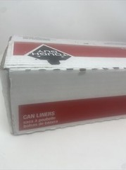 Tough Guy Recycled Trash Can Liner 40-45 Gallon. Clear Box of 100 31DK43 40”x46”