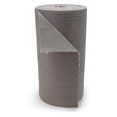 Brady Rfdp328dp Sorbent Roll, 55 Gal, 28 1/2 In X 150 Ft, Universal, White,