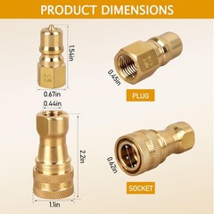1/4″ QD Quick Disconnect Coupler Valve – QD Coupler Valve for Mytee Carpet Ex…
