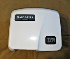 NEW FastDry HK1800PA 220V Automatic Hand Dryer White Plastic Cover In Open Box