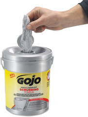 Dual Textured Scrubbing Wipes Canister 72 Wipes