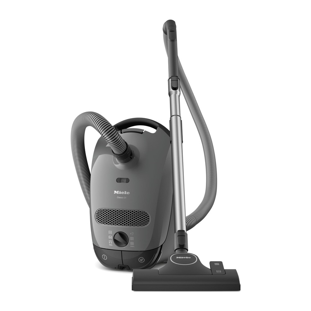 Miele Classic C1 Pure Suction Bagged Canister Vacuum, Graphite Grey – Portabl…