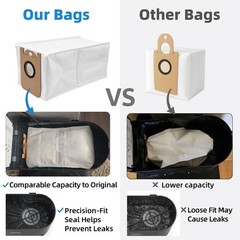 10-Pack 3L Dust Bags Compatible with iHome AutoVac Nova S1 Pro Robot Set A