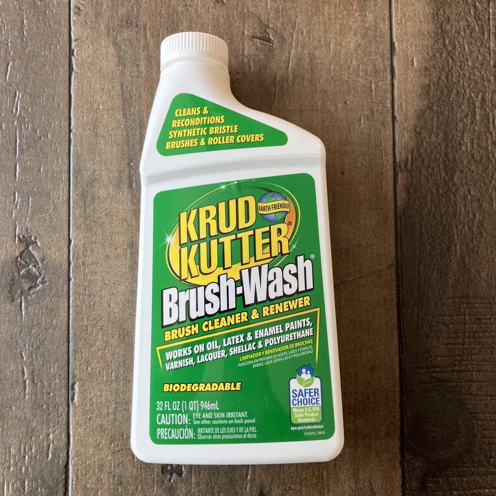 Krud Kutter Brush Wash Cleaner & Renewer 32oz BW326 Biodegradable Latex Oil Enm