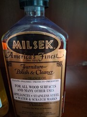 Milsek Furniture Polish and Cleaner with Lemon & Orange Oil Two 12 Oz Bottles