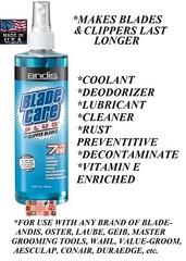 ANDIS 7in1 CLIPPER BLADE CARE PLUS Spray Cleaner,Cooling,Lube*AlsoFor Wahl,Oster