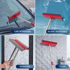 Dsv Standard Window Squeegee 2-In-1 Window Cleaner 55 Extension Poles Window