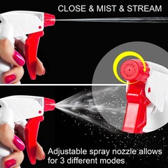 2 Pack 16 Oz Spray Bottles,Adjustable Empty Bottle for clear