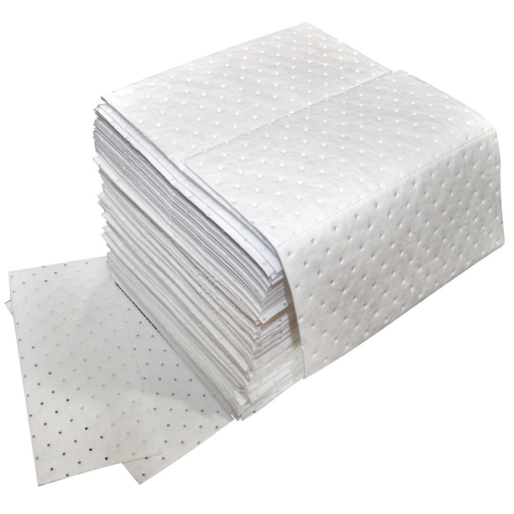 Oil Only Absorbent Pads Medium Weight, 100 Per Pack – Free Shipping!