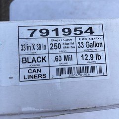 10 Pack of 25 Highmark 791954 Linear Low Density Can Liners, 0.6-mil, 33 Gallon