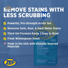 Zep Acidic Toilet Bowl Cleaner 32oz Case of 4 ZUATBC324