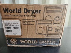 World Dryer DA5-974AU White Enamel Steel Heavy Duty Commercial Hand Dryer *NEW*