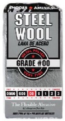 (6) Homax 10121100 12 pk # 00 Very Fine Steel Wool Pads