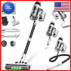 Nuyupo Cordless Vacuum Cleaner 2 Batteries 110 Mins Runtime Powerful Stick