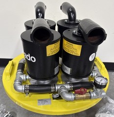 Tornado 98695 Quad Head Pneumatic Drum Top Vacuum Head Wet/Dry, Standard, 238cfm