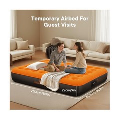 Luxchoice Air Mattress Queen with Cordless Rechargeable Air Pum… USA FAST SHIP