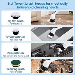 9-in-1 Electric Spin Scrubber – Cordless Cleaning Brush