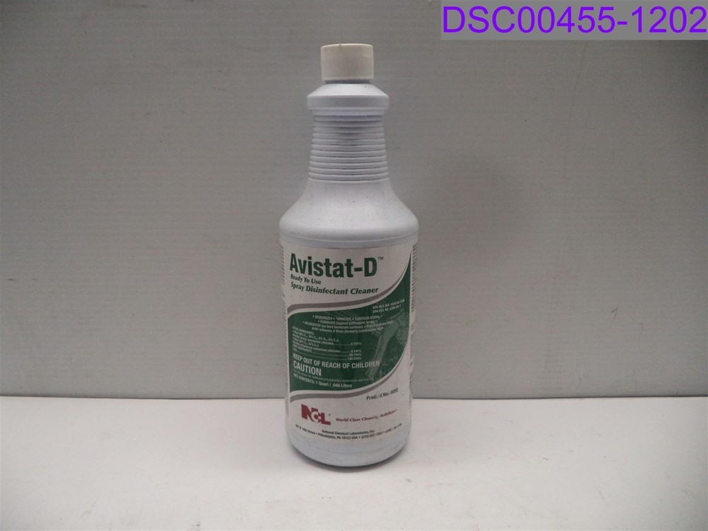 1 Quart Avistat-D Ready To Use Spray Disinfectant Cleaner P/N 0252