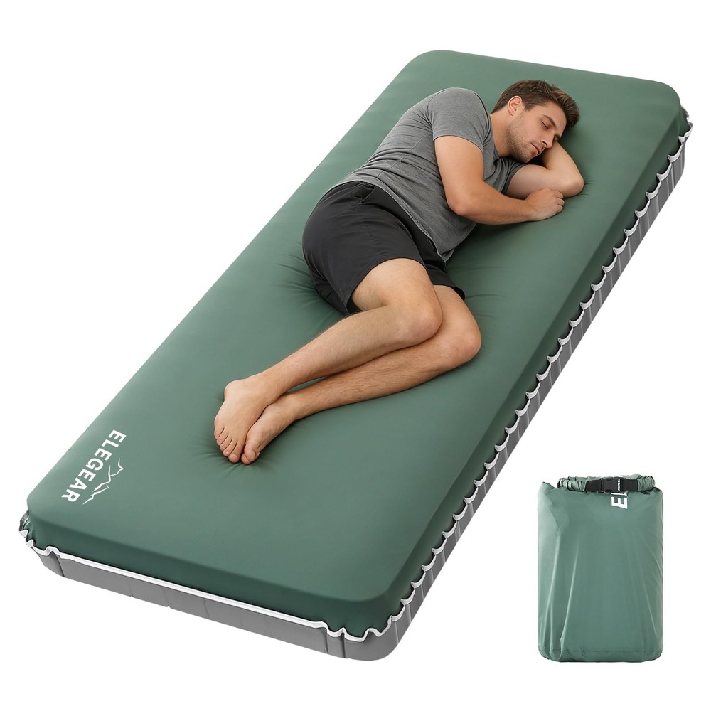 Elegear Air & Foam Camping Mattress, CumbreX™ 4″ Ultra-Thick Memory Foam S