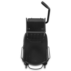 26 Quart Commercial Mop Bucket with Side Press Wringer, Black