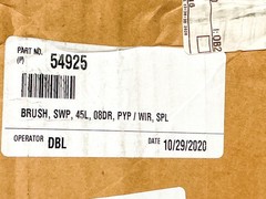 New Tennant Company Parts 54925 Brush SWP 45L 08DR PYP/ WIR SPL