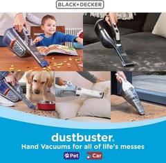 Dust Buster Hand Held Vacuum Cordless Rechargeable, Portable Vacuum for Car
