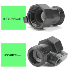 4 Pack 3/4″ Garden Hose Shut Off Valve,1-Way Restricted-Flow 4 Pack, Plastic