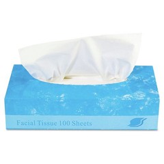GEN FACIAL30100 2-Ply BXed Facial Tissue – White (100 SH/BX, 30 BX/CT) New