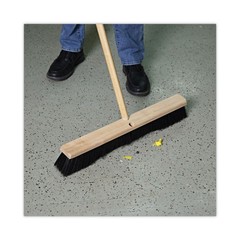 Boardwalk 20624 3″ Polypropylene Bristles 24″ Brush Floor Brush Head – Black New