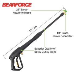 High Pressure 17.95 x 9.09 x 1.85 inches, B – Gun With 1 Spray Tip 1900 Psi