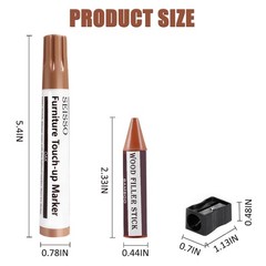 SEISSO Furniture Repair Kit, 18 Colors Touch Up Markers and 18+18, 18