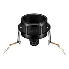Dianrui 2 Inch Black 275 330 Gallon IBC Tote Tank Drain Adapter