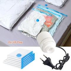 Portable Electric Vacuum Pump Compression Bags Clothes Storage EU/US