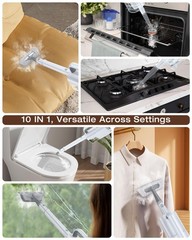 10-in-1 Steam Mop with Detachable Handheld Steamer, 350ml Tank, 10s Heat-Up, …