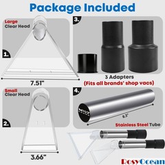 Universal with All Vacs Extractor Attachment with 2-1/2″ & 1-7/8″ & 1-1/4″ Th…