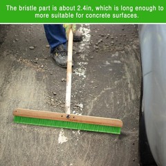 Yiyiring 2 Pcs 36 Inches Green Concrete Broom Finishing Soft Without Handle