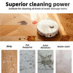 8 Pack Mop Pads for Roborock QV 35A/Qrevo S/Q Revo/Qrevo Qrevo S Pad