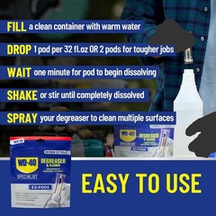 WD-40 Specialist Industrial-Strength Degreaser Clean EZ-PODS 1-Pack of 20 PODS