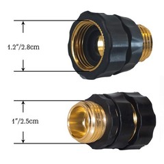 Hourleey Garden Hose Quick Connector, 3/4 Inch Male and Female 3 Set
