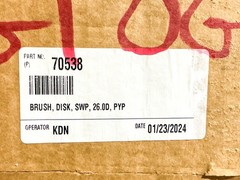 New Tennant Company Parts 70538 Brush Disc SWP 26”OD PYP