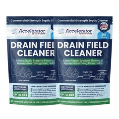 2-Pack Value BUNDLE of Drain Field Bundle, White with Blue Specks