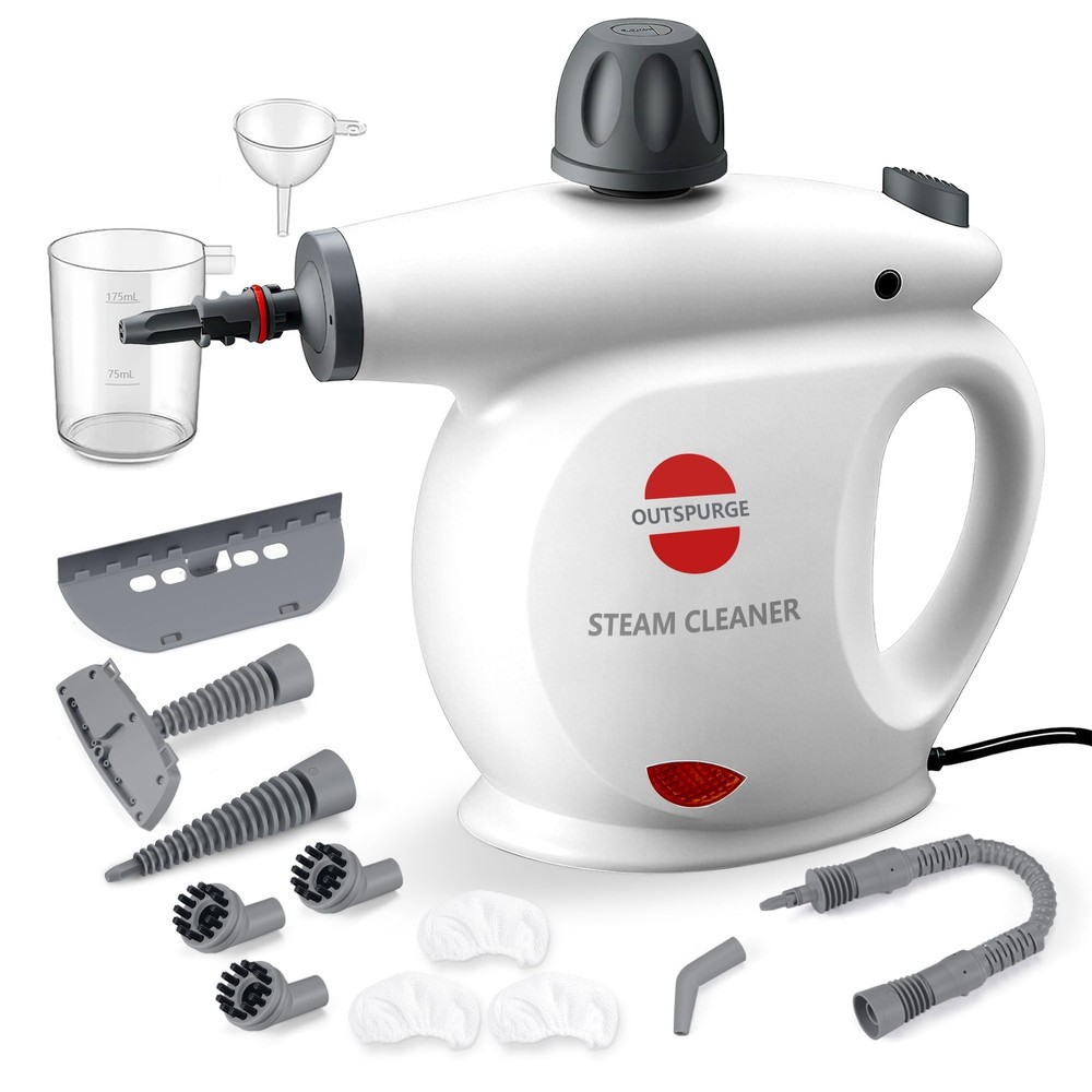 Outspurge Handheld Steam Cleaner Pressurized Multi-Surface Steam Shot 13